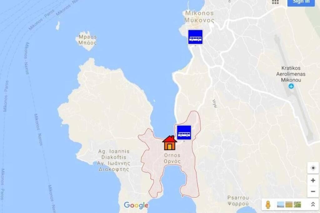 Pigeon House Ornos Beach Mykonos Town Εξωτερικό φωτογραφία
